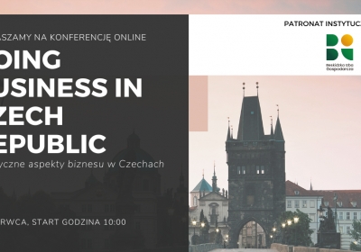 Doing business in Czech Republic - zapraszamy do udziału w bezpłatnej konferencji online!